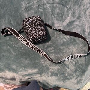 Michael Kors Geometric Black and White Crossbody Bag